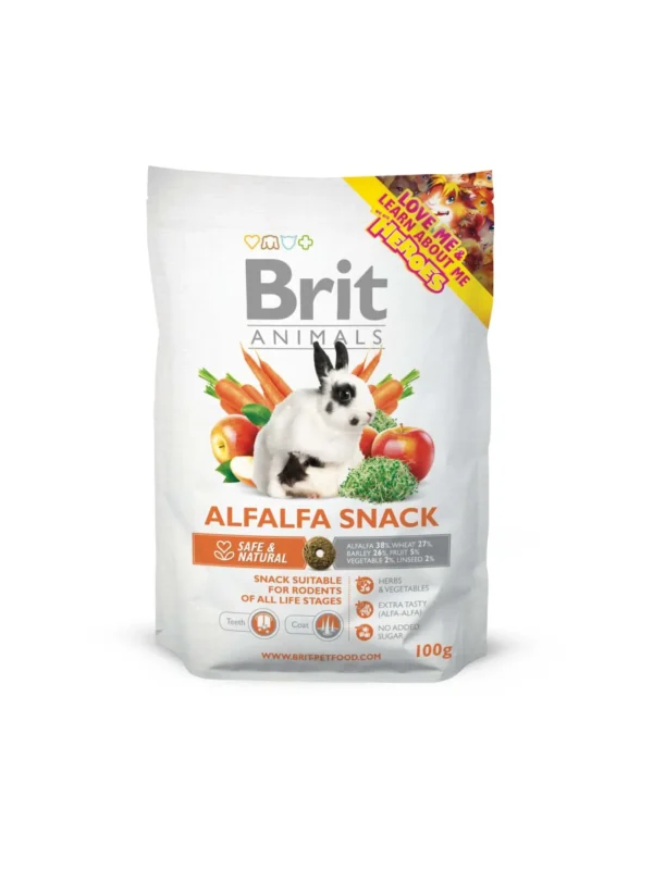 Brit Animals ALFALFA SNACK for RODENTS - Суха храна за гризачи