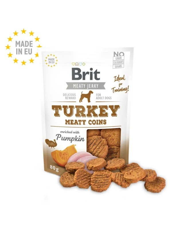 Brit Jerky Snack – Turkey Meaty coins