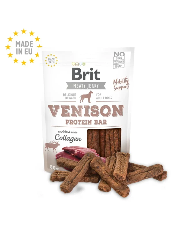 Brit Jerky Snack–Venison Protein bar