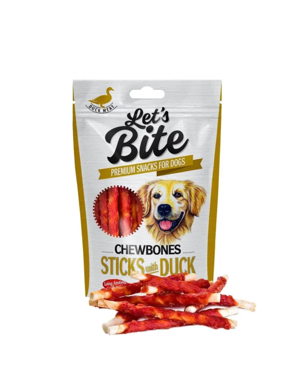 Let’s Bite Chewbones - Sticks with Duck