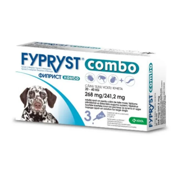 Fypryst Combo Dog, 268 mg - Обезпаразитяващи пипети за кучета, от 20 до 40 кг.
