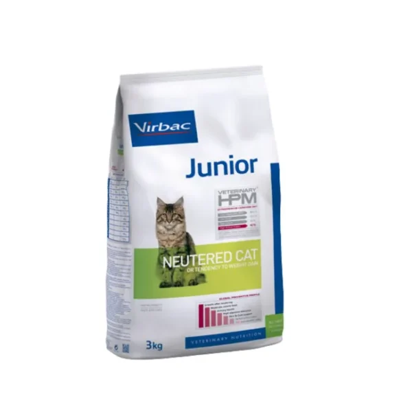 Virbac Junior Neutered Cat - Пълноценна храна за малки котенца от кастрацията до навършване на 12 месечна възраст